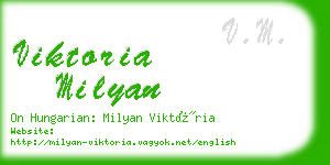 viktoria milyan business card